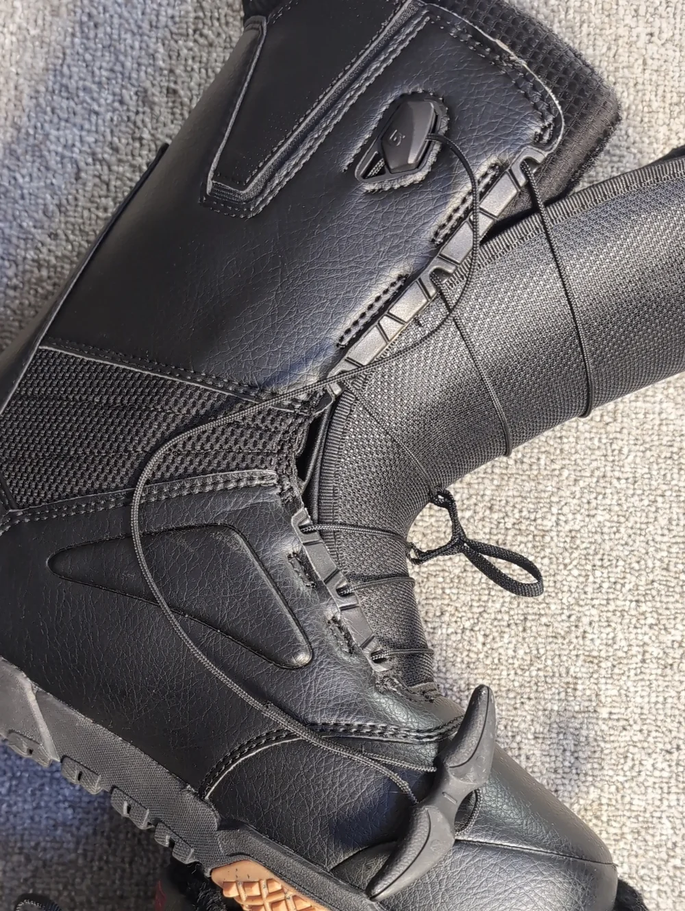 Burton Ruler Wide Speedzone Black Snowboard Boots Mens 12.0 Like New!